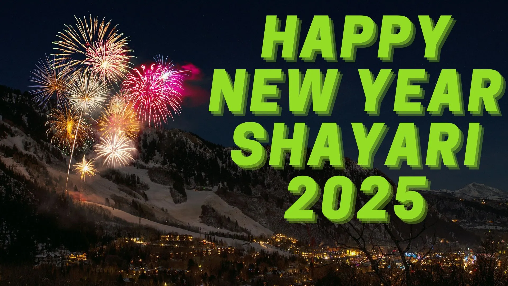 Happy New Year Shayari 2025 : Heart touching poetry to celebrate New Year – New Year EVE 2025 Happy New Year Shayari 2025